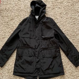 🌧New Zara men hooded rain coat!😎